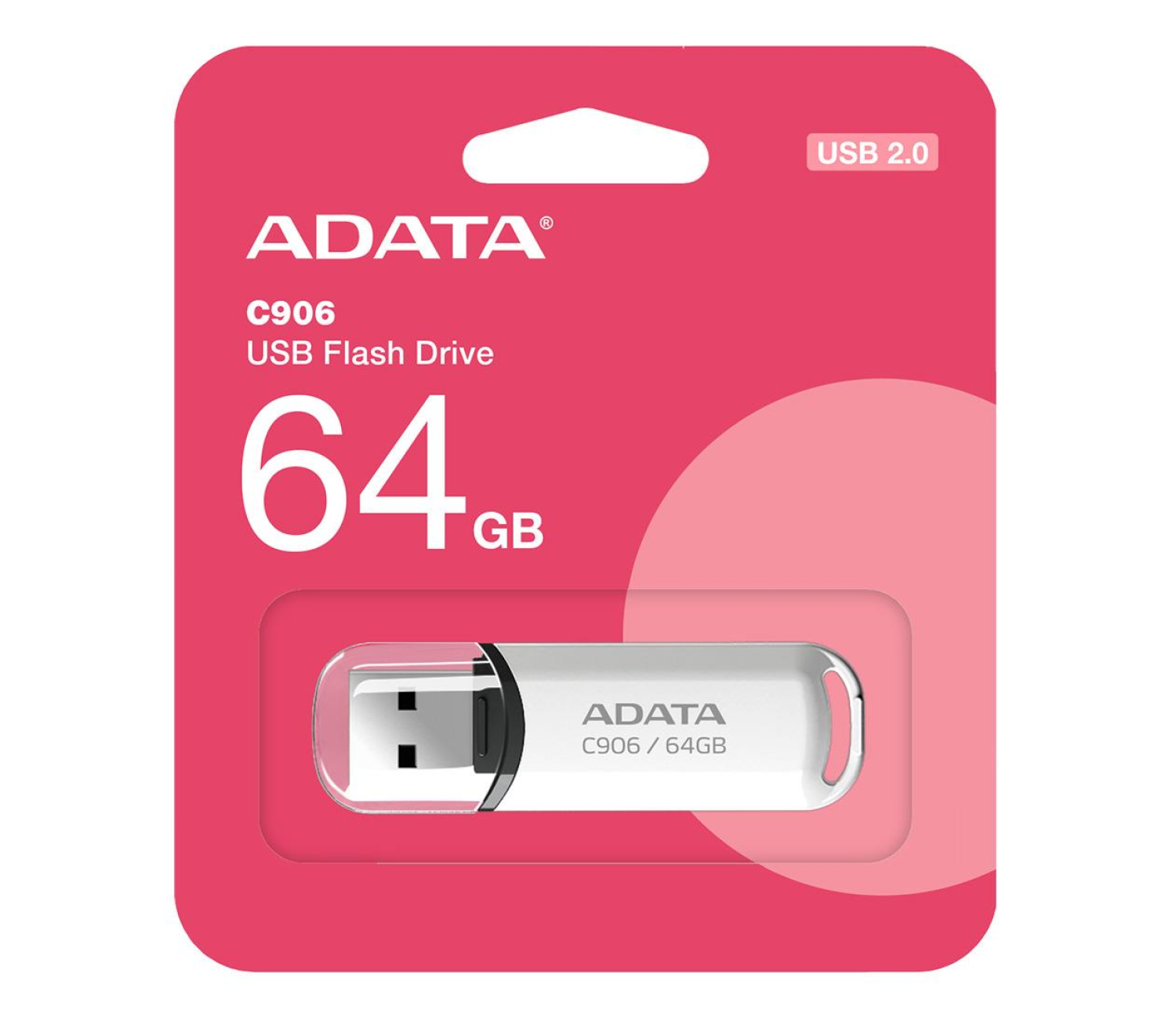 Adata Pendrive C906 64GB USB2.0 biały