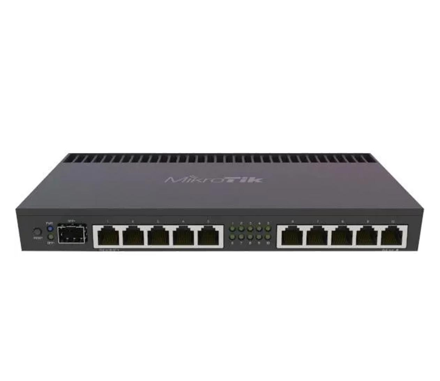 Router Mikrotik RB4011iGS+RM Total Ethernet Ports:11; Architecture:ARM 32bit; CPU core:4