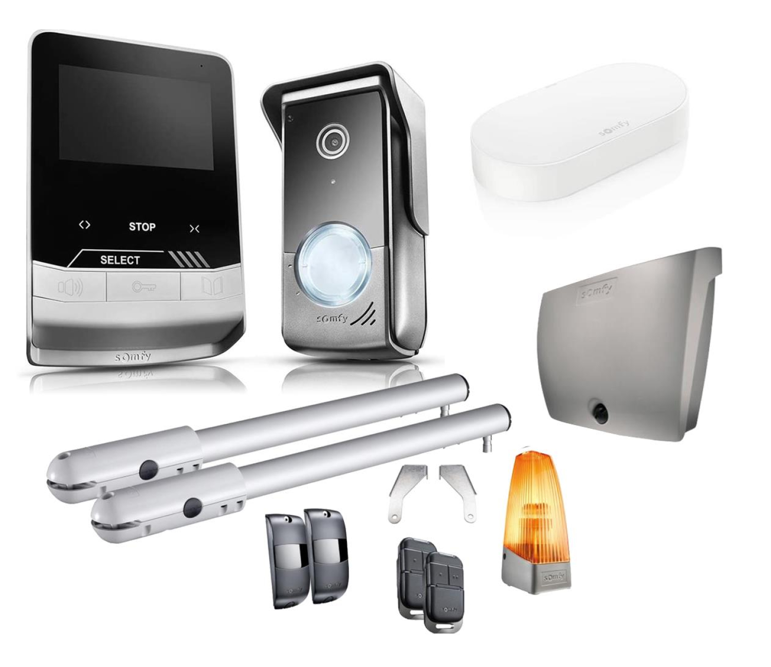Somfy Zestaw do bramy SGS Essential Connect oraz wideodomofon V100