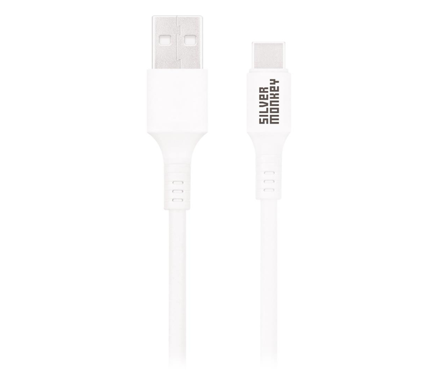 Silver Monkey Kabel  USB-A na USB-C 2 m W