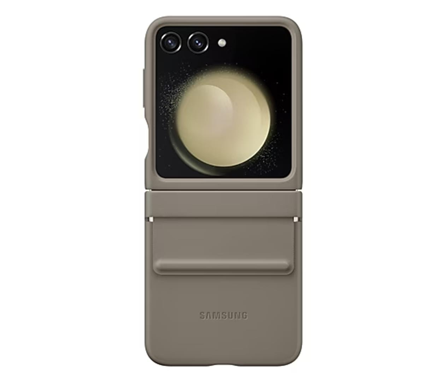 Samsung Flap ECO-Leather Cas do Galaxy Z Flip5 brązowe