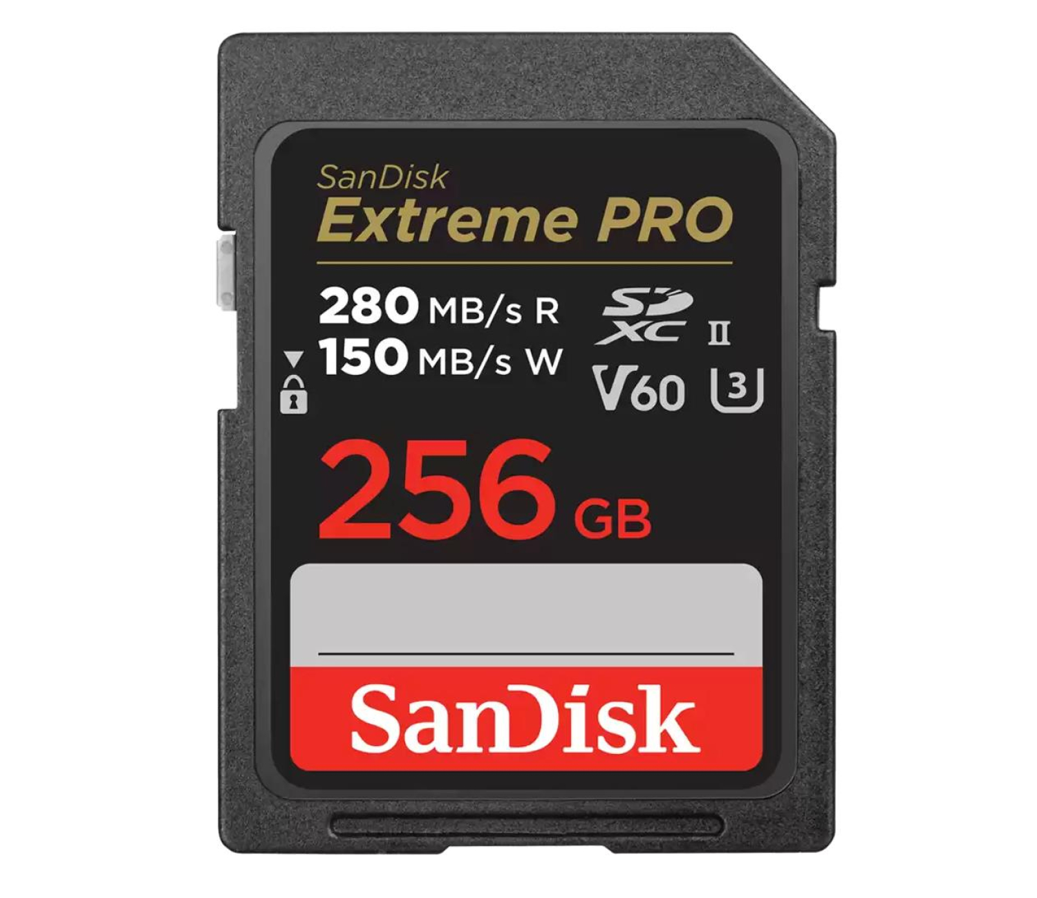 Sandisk 256GB SDXC Extreme PRO 280MB/s V60 UHS-II