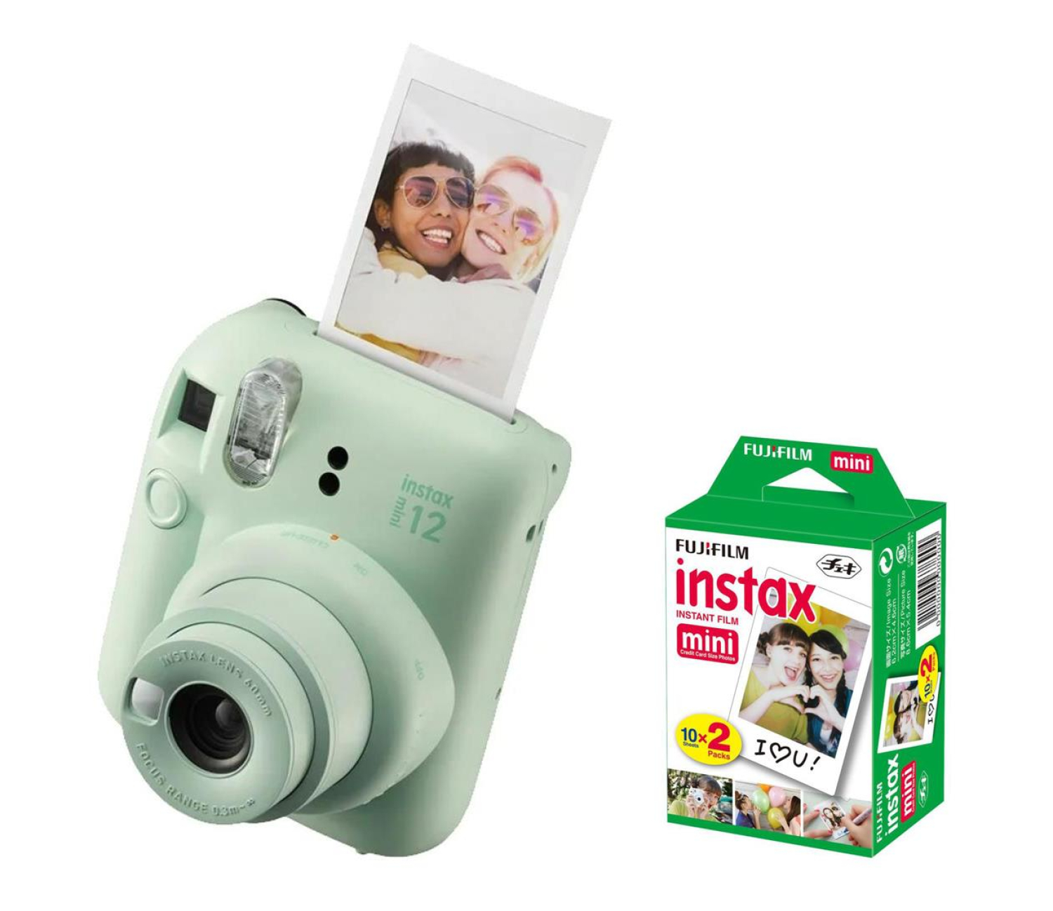 Fujifilm Instax Mini 12 zielony + wkłady (20 zdjęć)