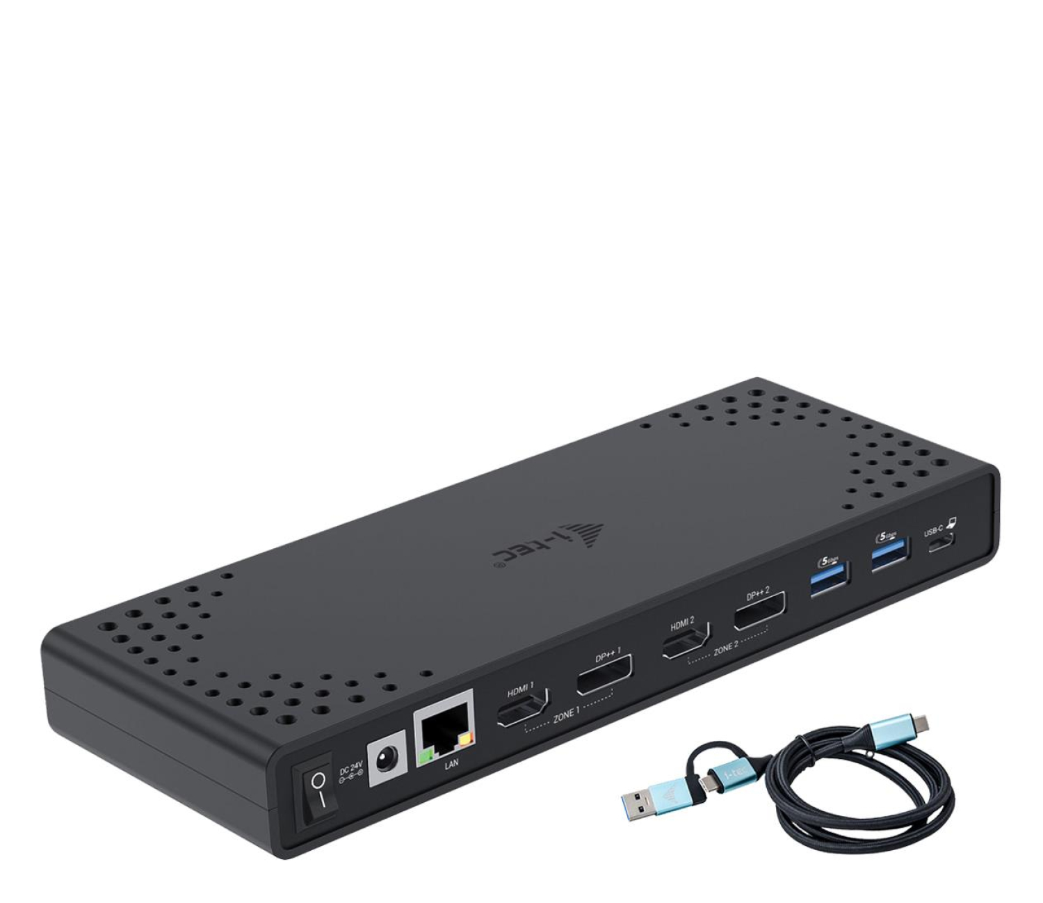 i-tec USB 3.0 / USB-C / Thunderbolt 3 Dual Display Docking Station