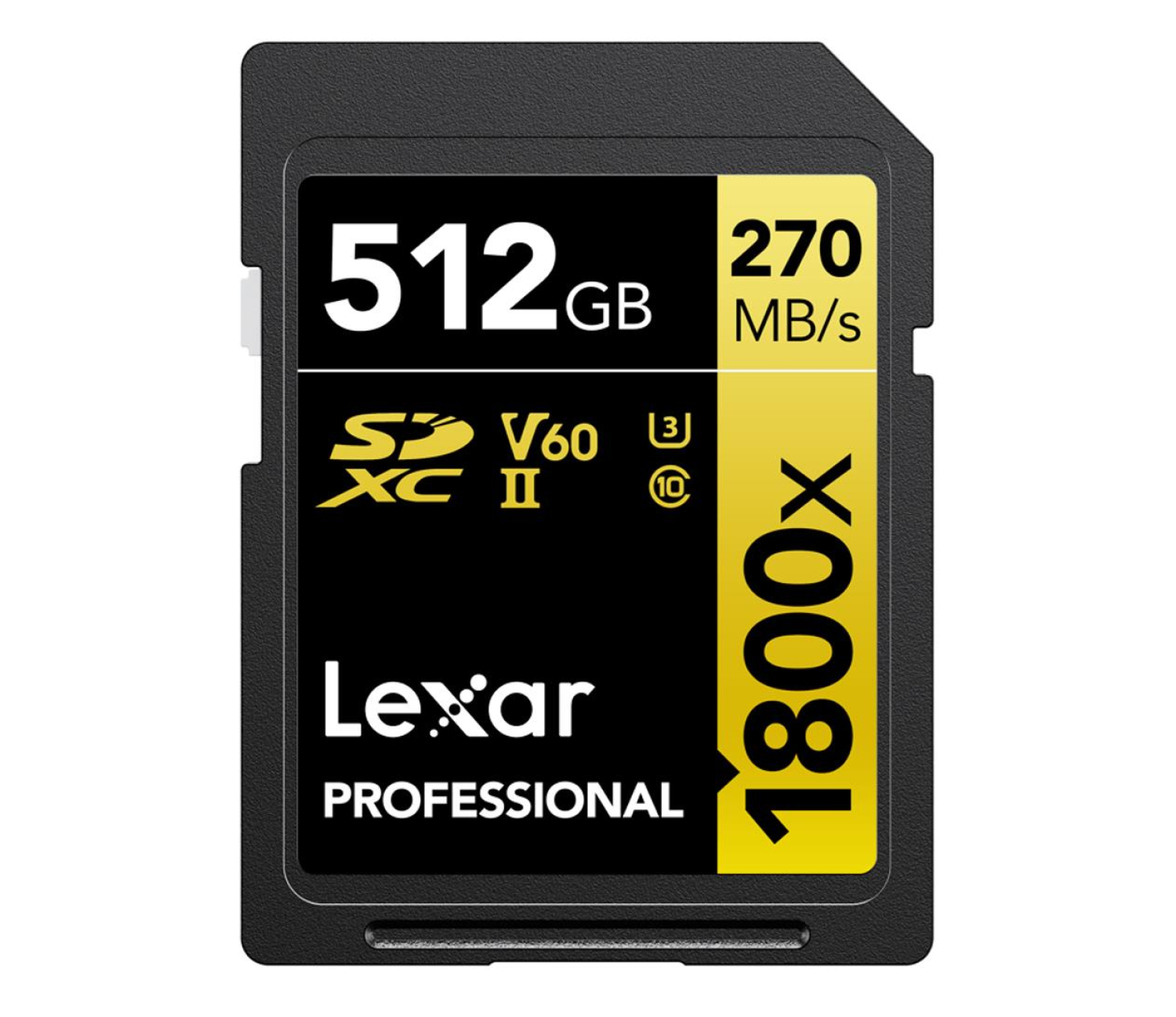 Karta pamięci Lexar SDXC Pro 1800x U3 UHS-II R280/W210 (V60) 512GB