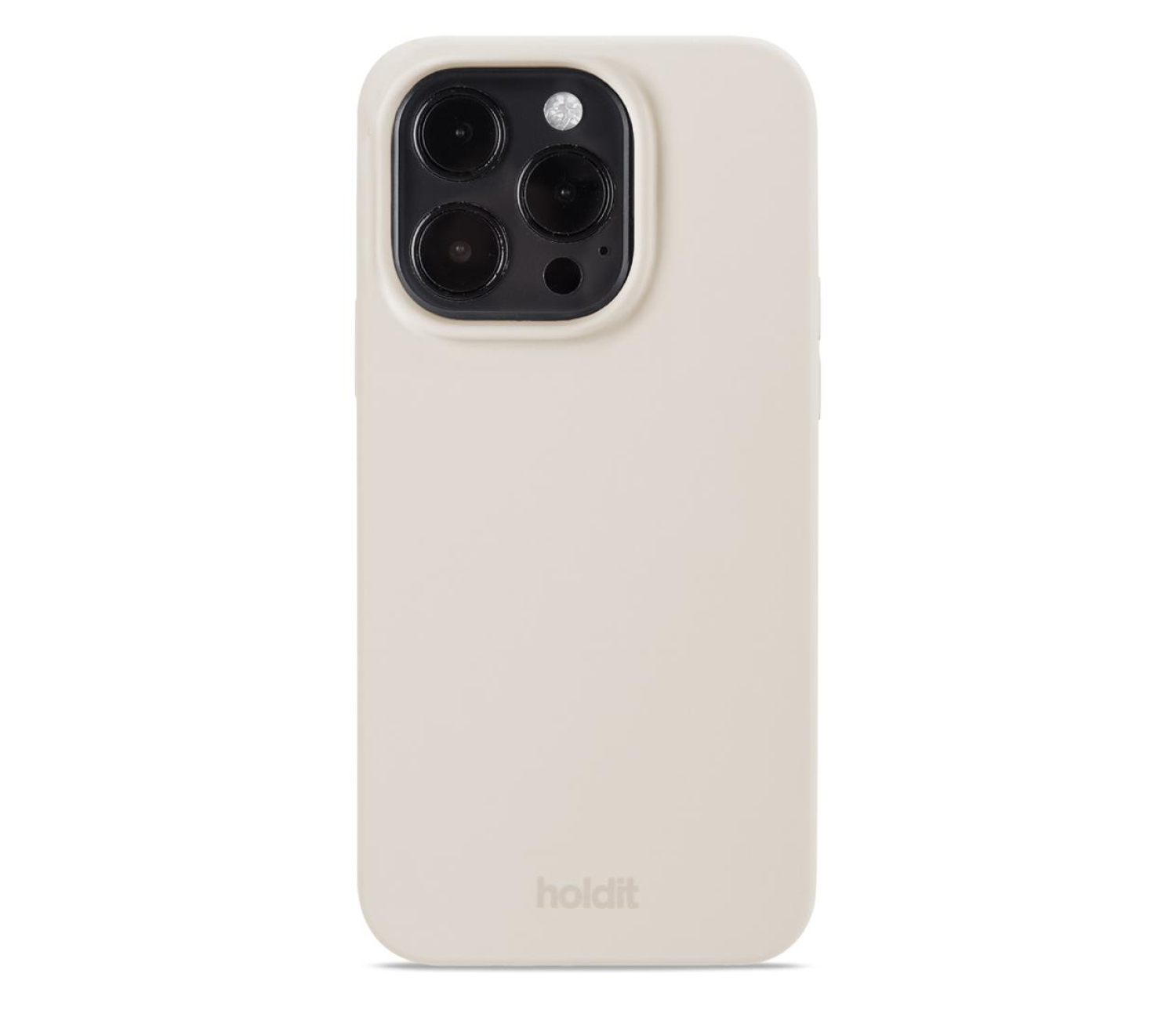 Holdit Silicone Case iPhone 15 Pro Light Beige