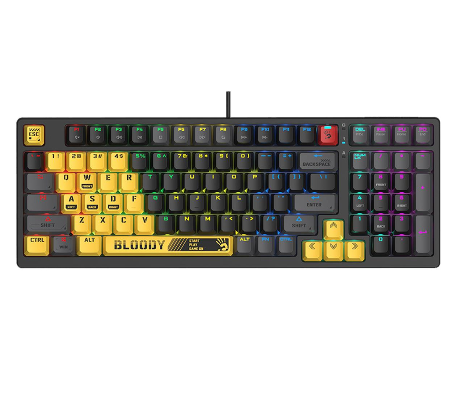 A4Tech Bloody S98 Sports Lime (BLMS Plus Red Switches)