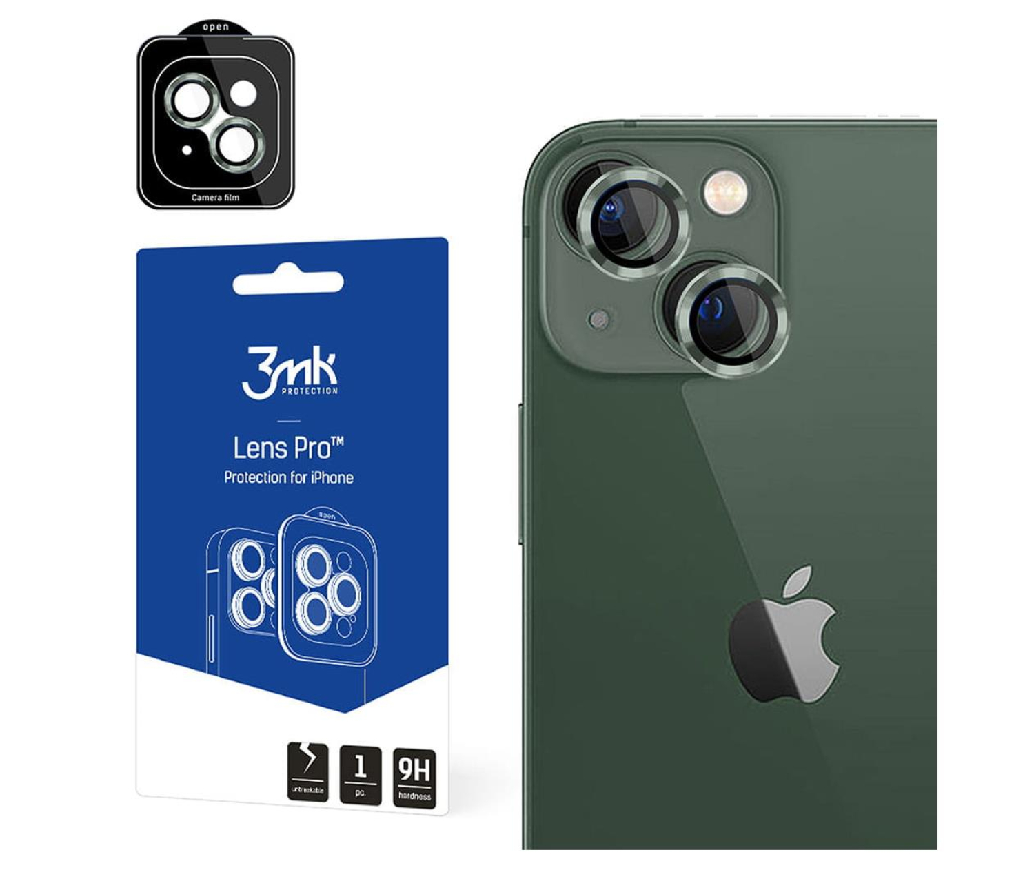 3mk Lens Protection Pro do iPhone 15 Alpine Green