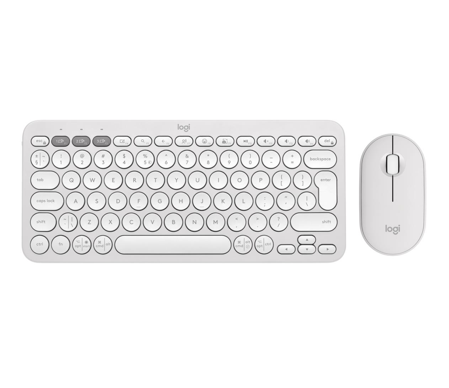 Logitech Pebble 2 Combo biały