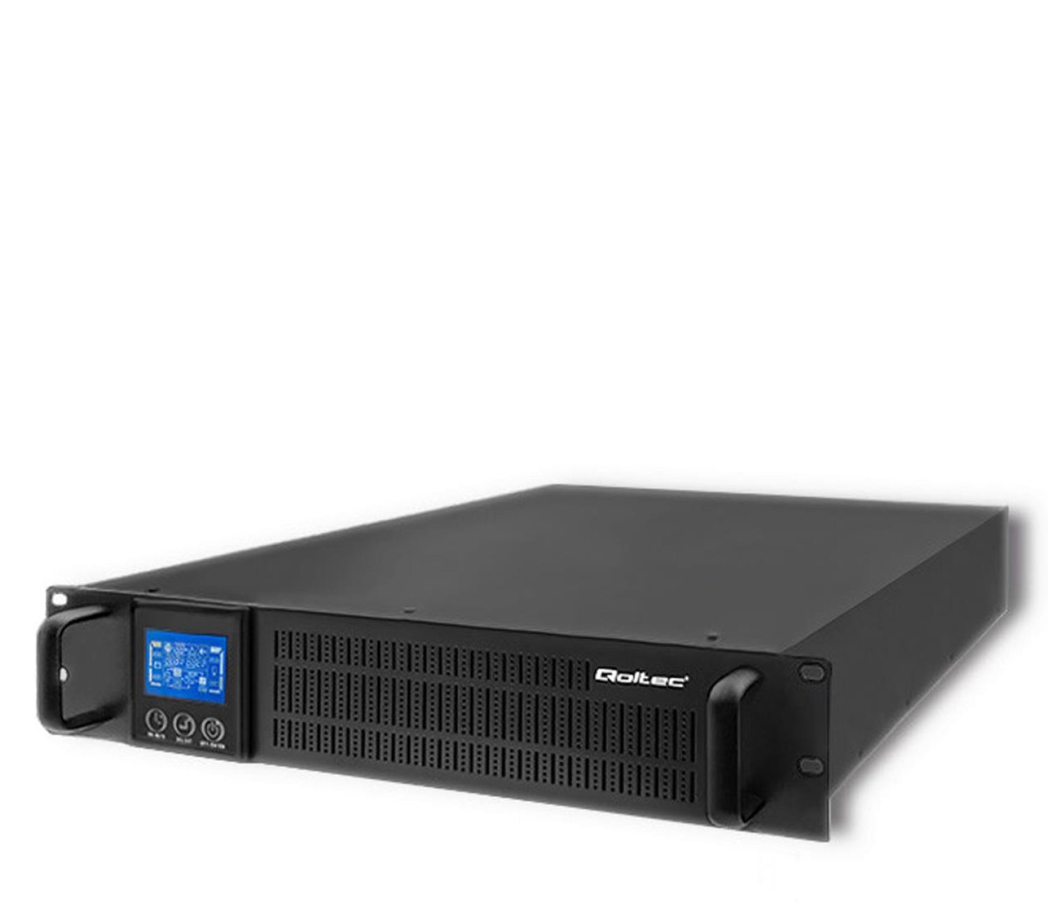 Qoltec UPS RACK | 2KVA | 1600 W | LCD