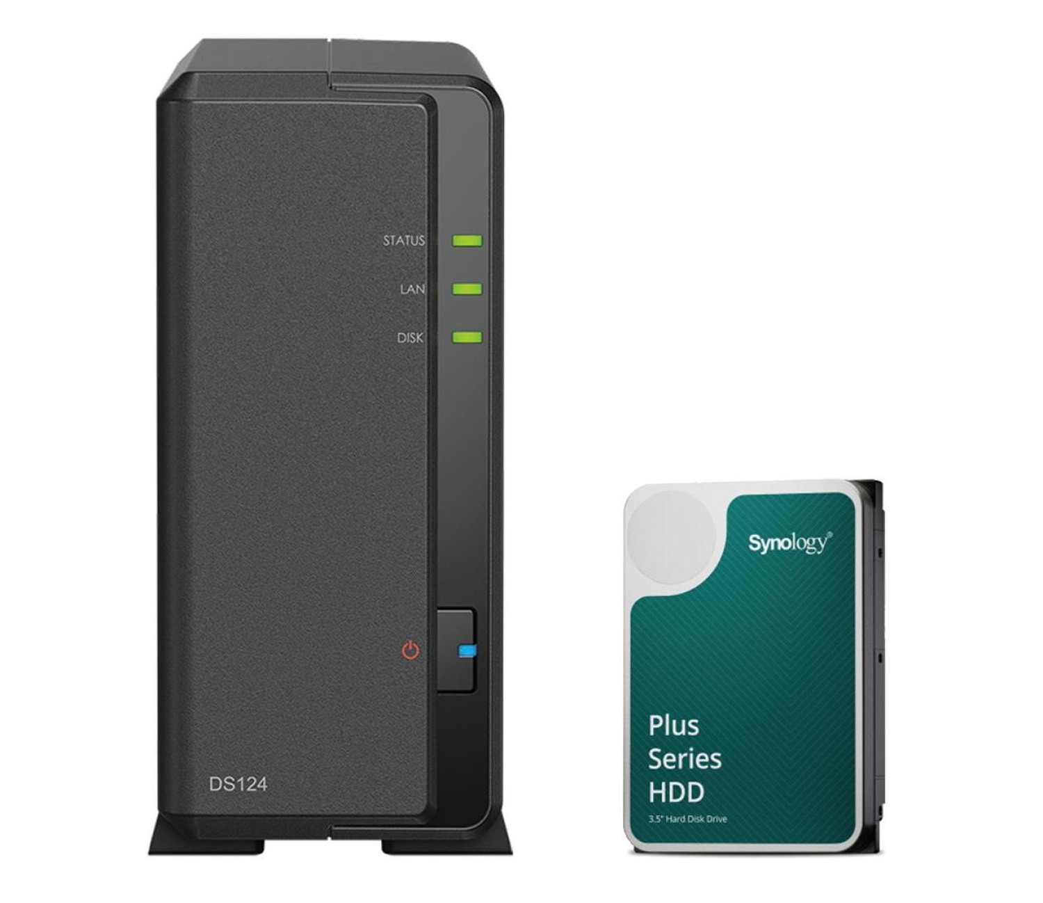 Synology DS124 (1x 12TB HDD HAT3310-12T)