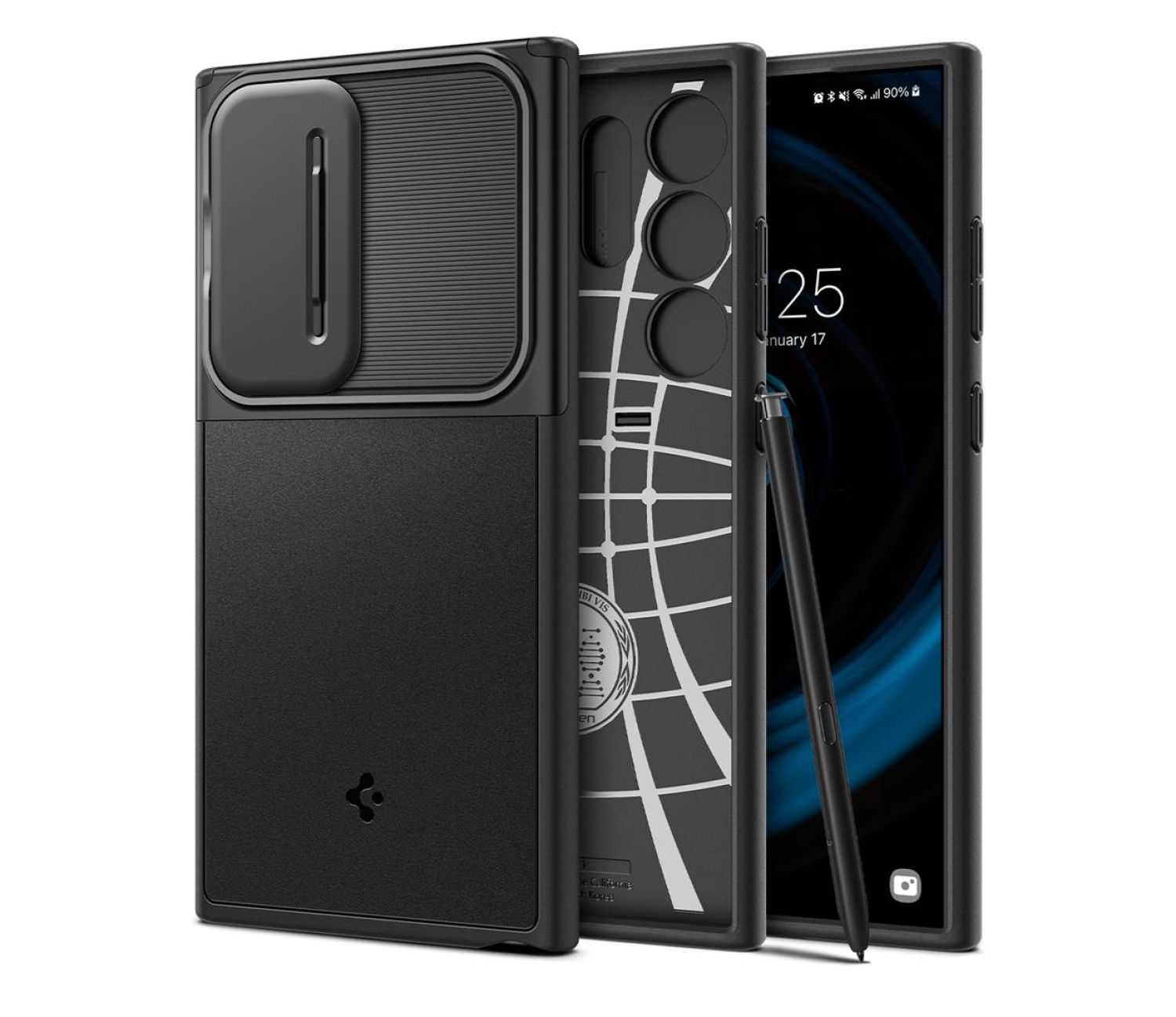 Spigen Optik Armor do Samsung Galaxy S24 Ultra Black