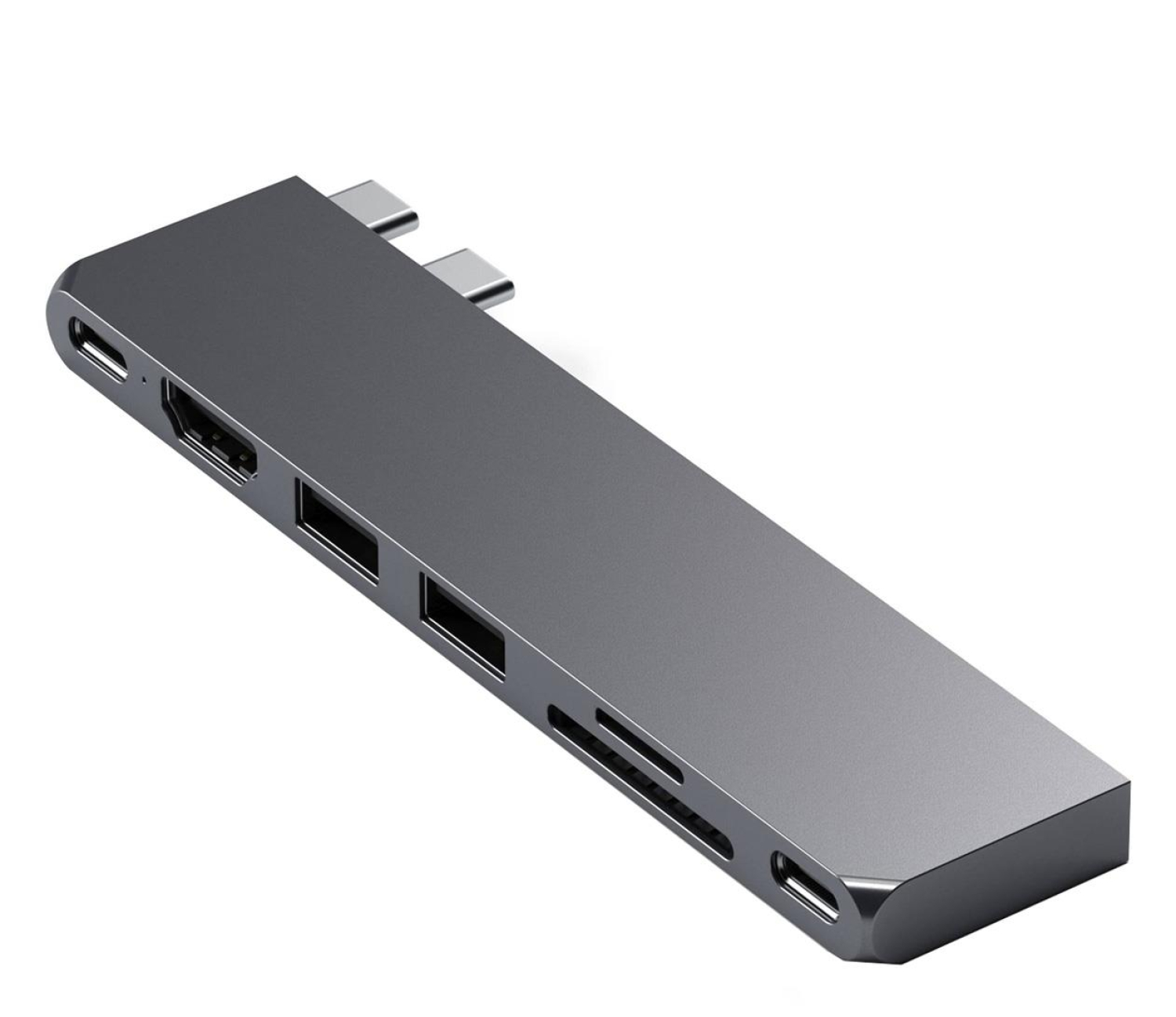Satechi Pro Hub Slim (2xUSB-C, 2xUSB-A, HDMI, SD) (space gray)