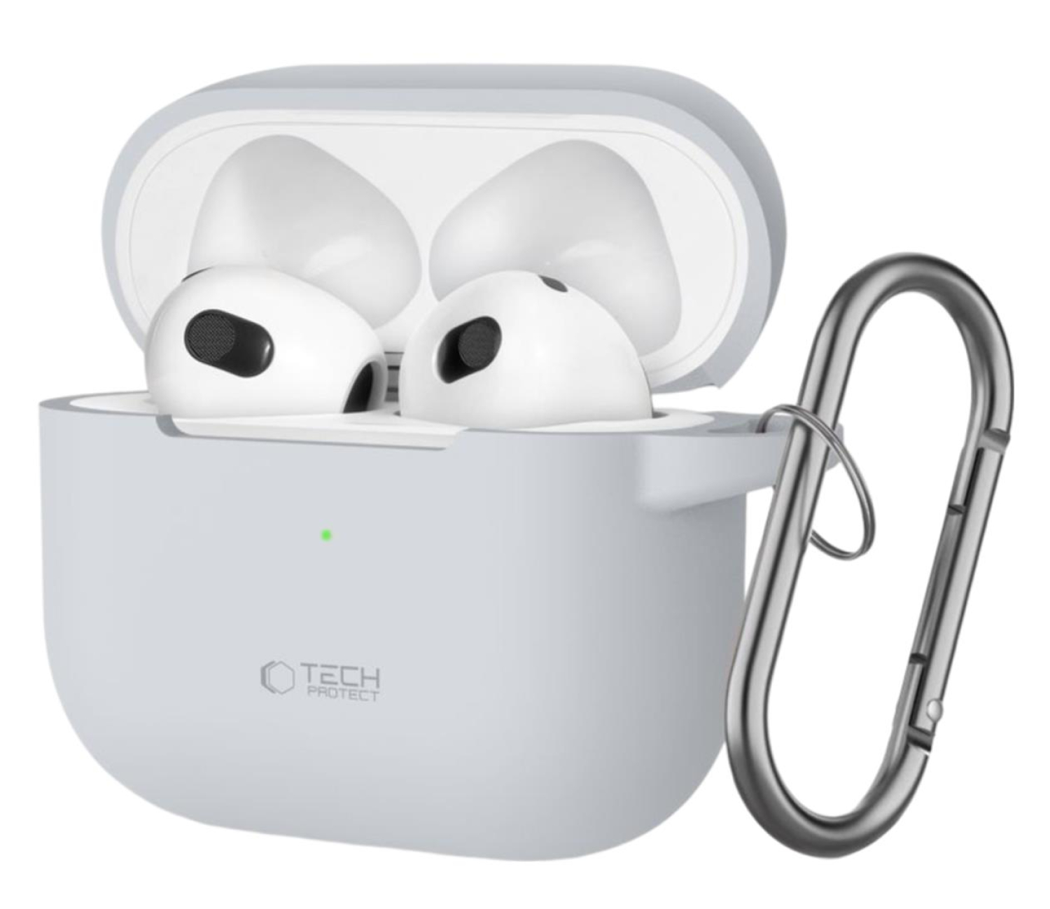 Tech-Protect Silicone Hook do Apple Airpods 3. generacji crayon grey
