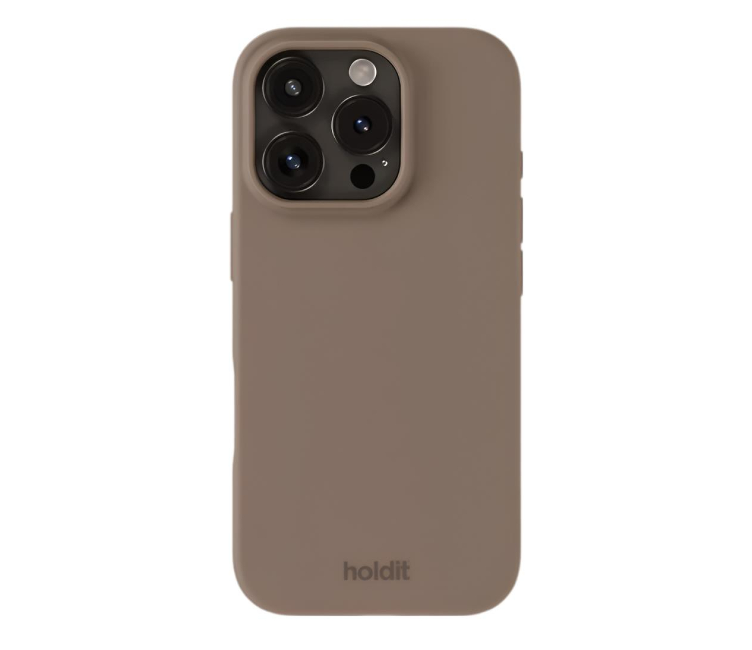 Holdit Silicone Case iPhone 16 Pro Mocha Brown