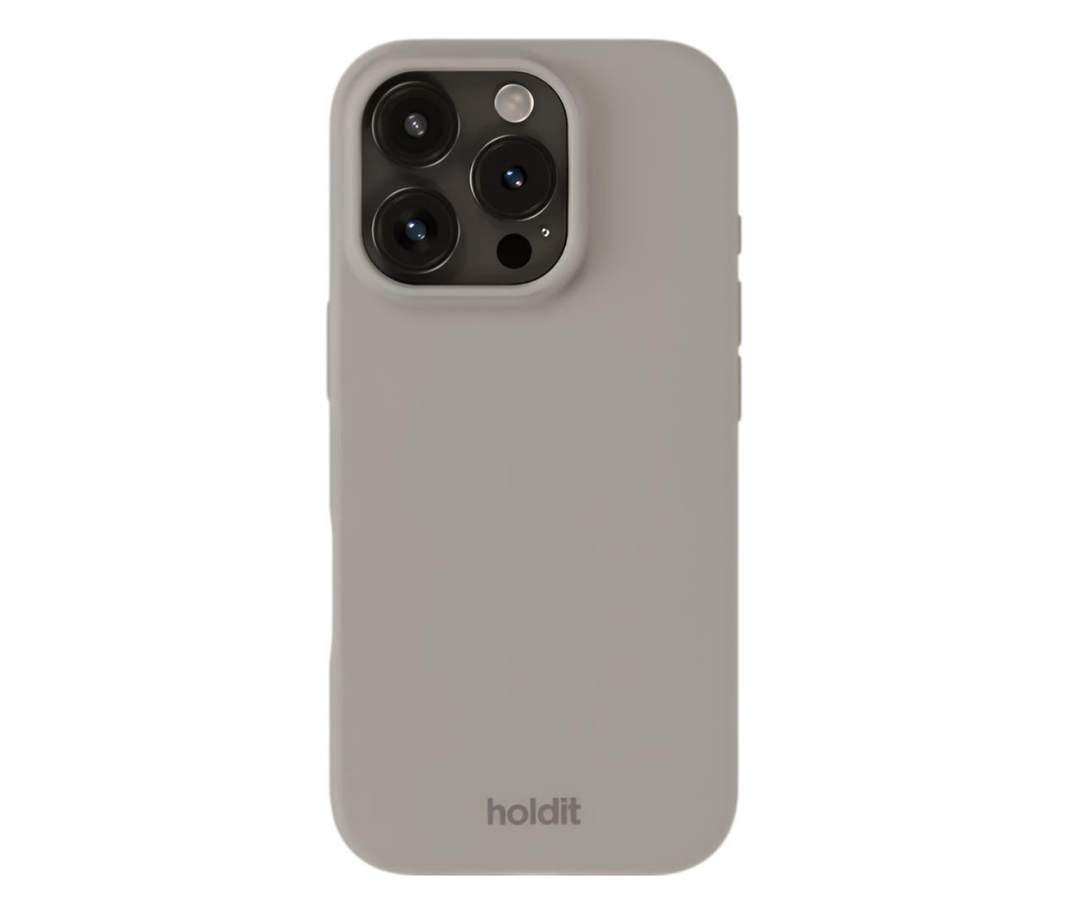 Holdit Silicone Case iPhone 16 Pro Taupe