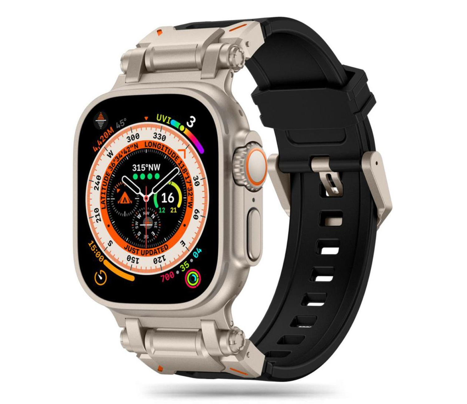 Tech-Protect Delta Pro do Apple Watch 44/45/46/49 mm Black/Titanium