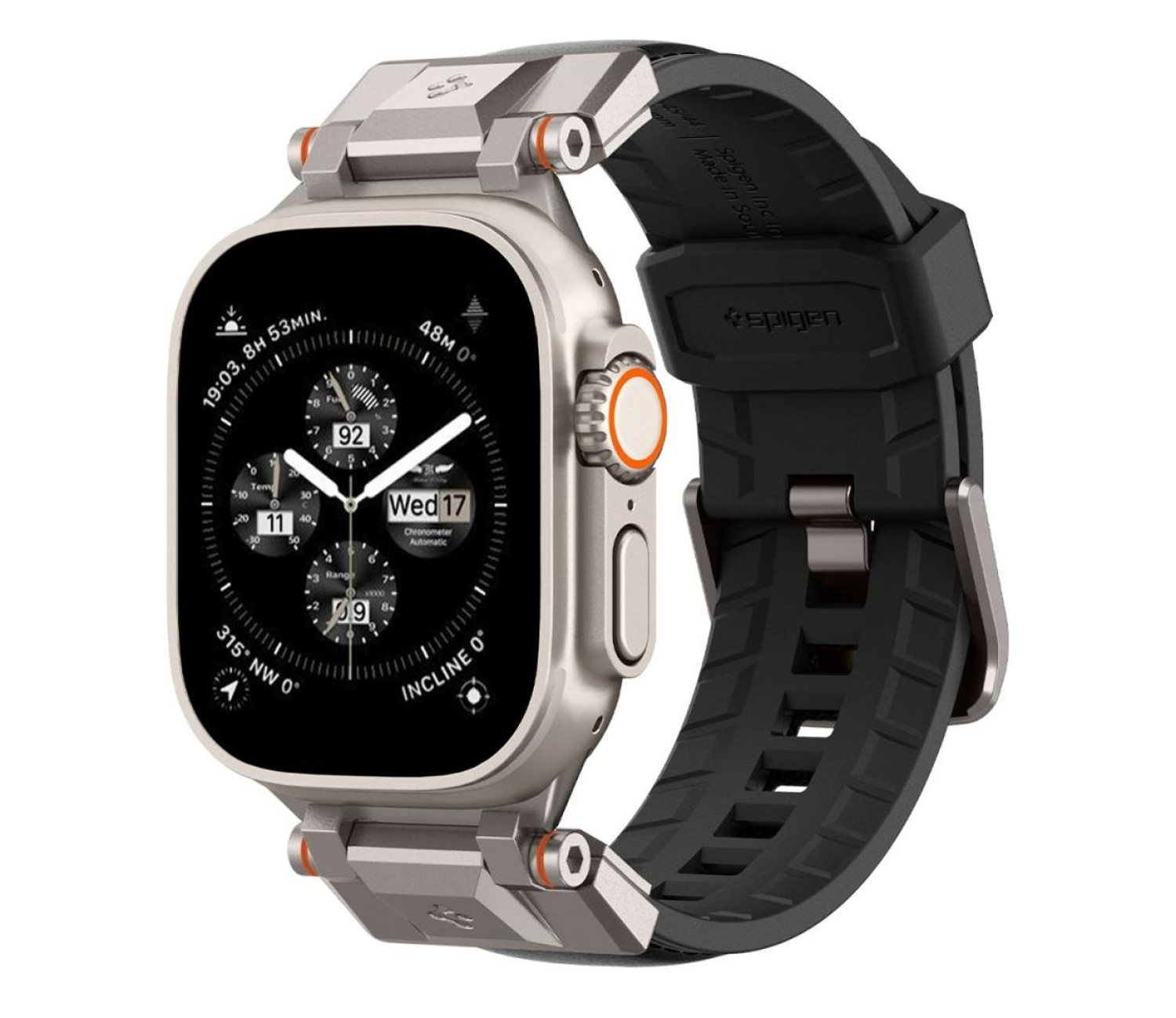 Spigen Durapro Armor do Apple Watch 44/45/46/49 mm Black
