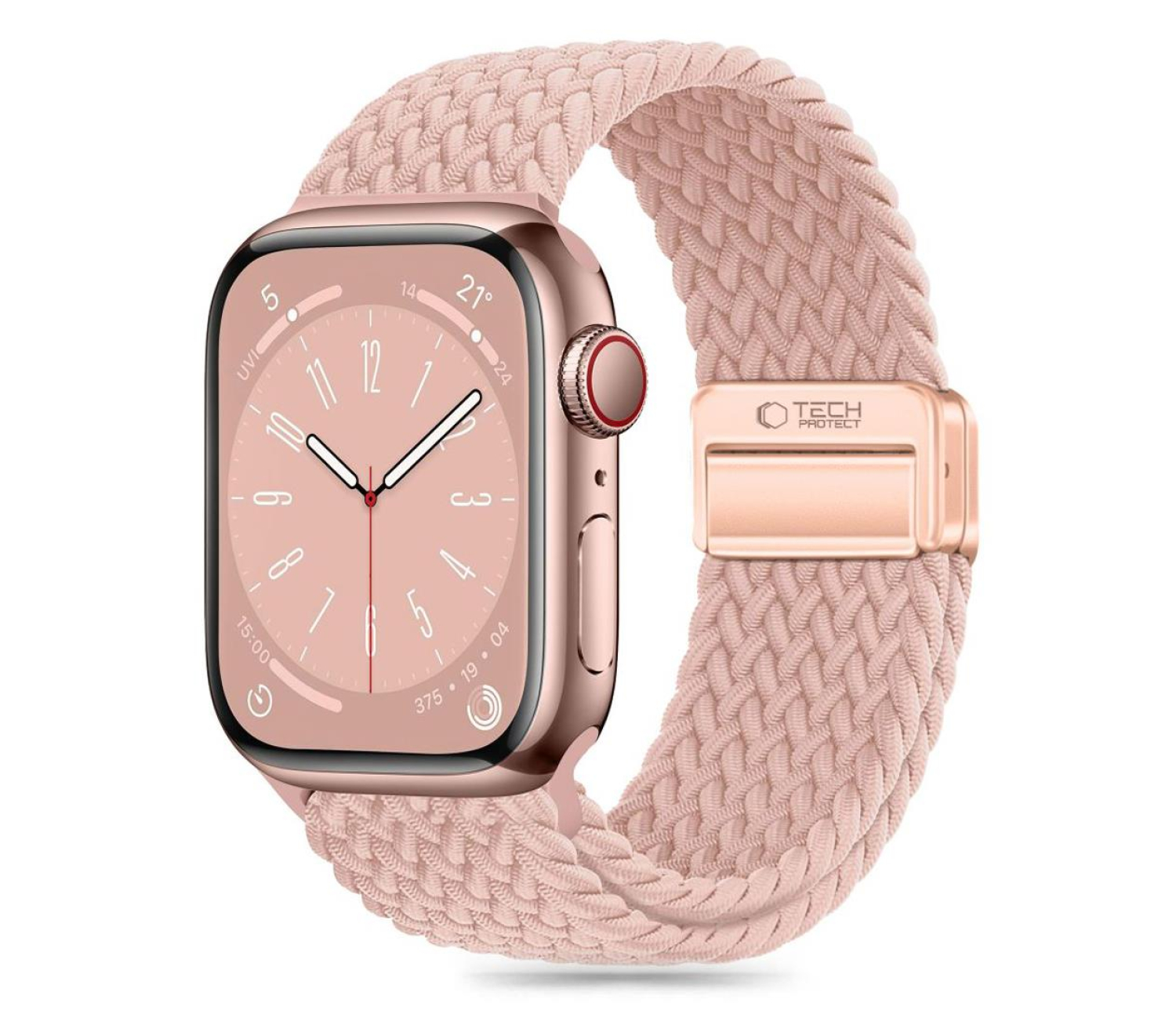 Tech-Protect Nylonmag do Apple Watch 44/45/46/49 mm Dusty Rose