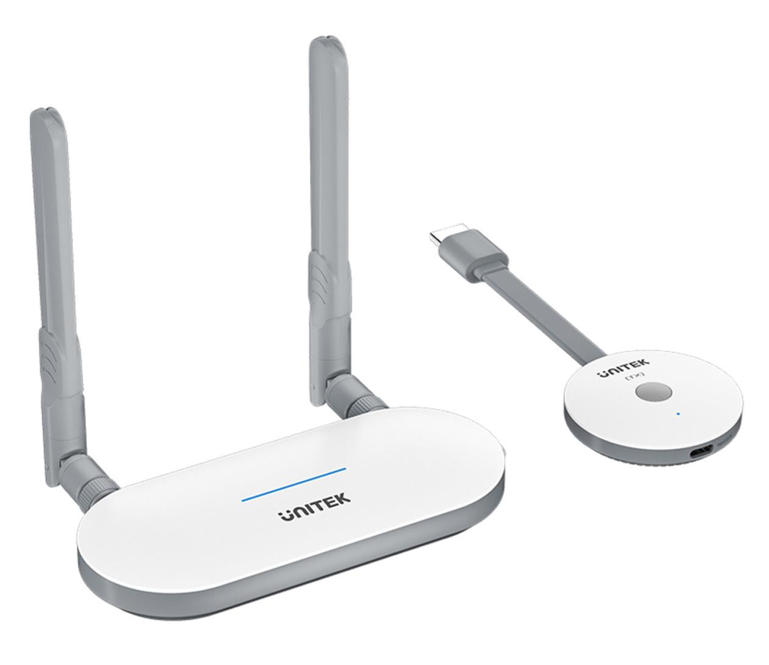 Unitek V1183A01 Zasięg do 50m Biały