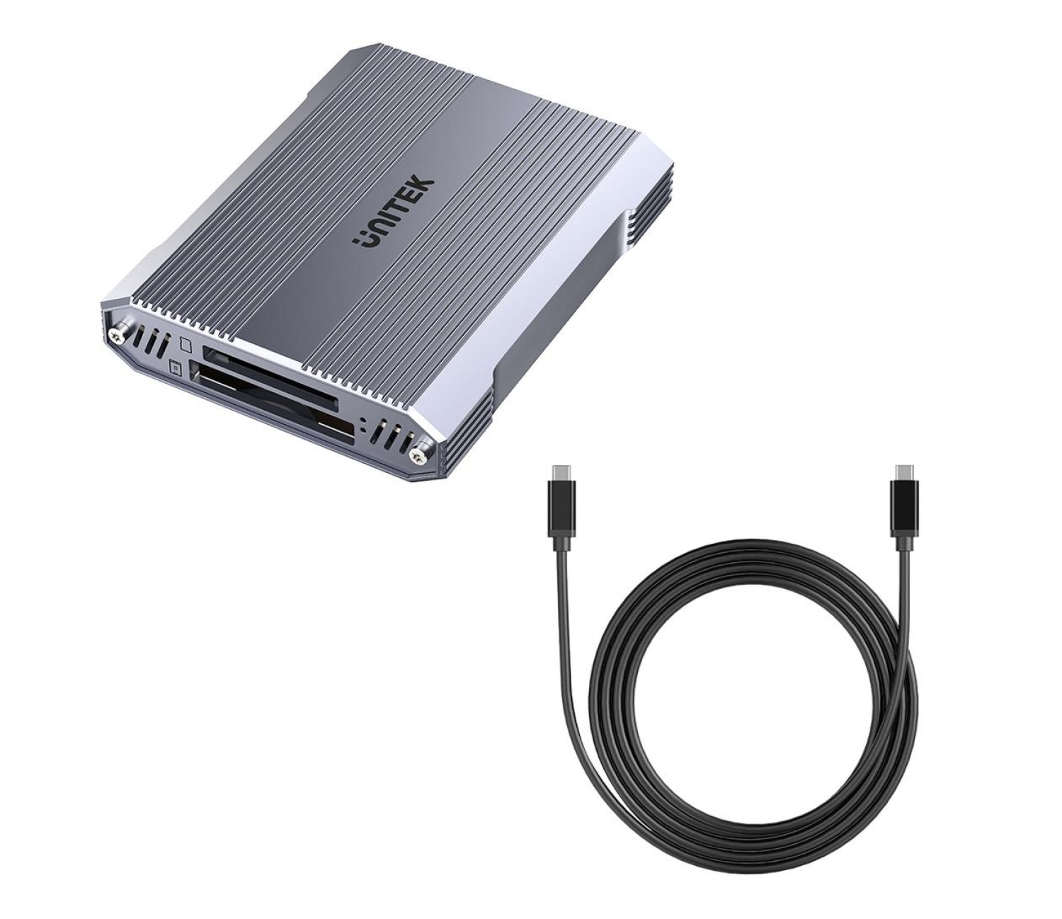 Unitek Czytnik kart CF Express, SD/microSD, USB-A 10 Gbs + HUB