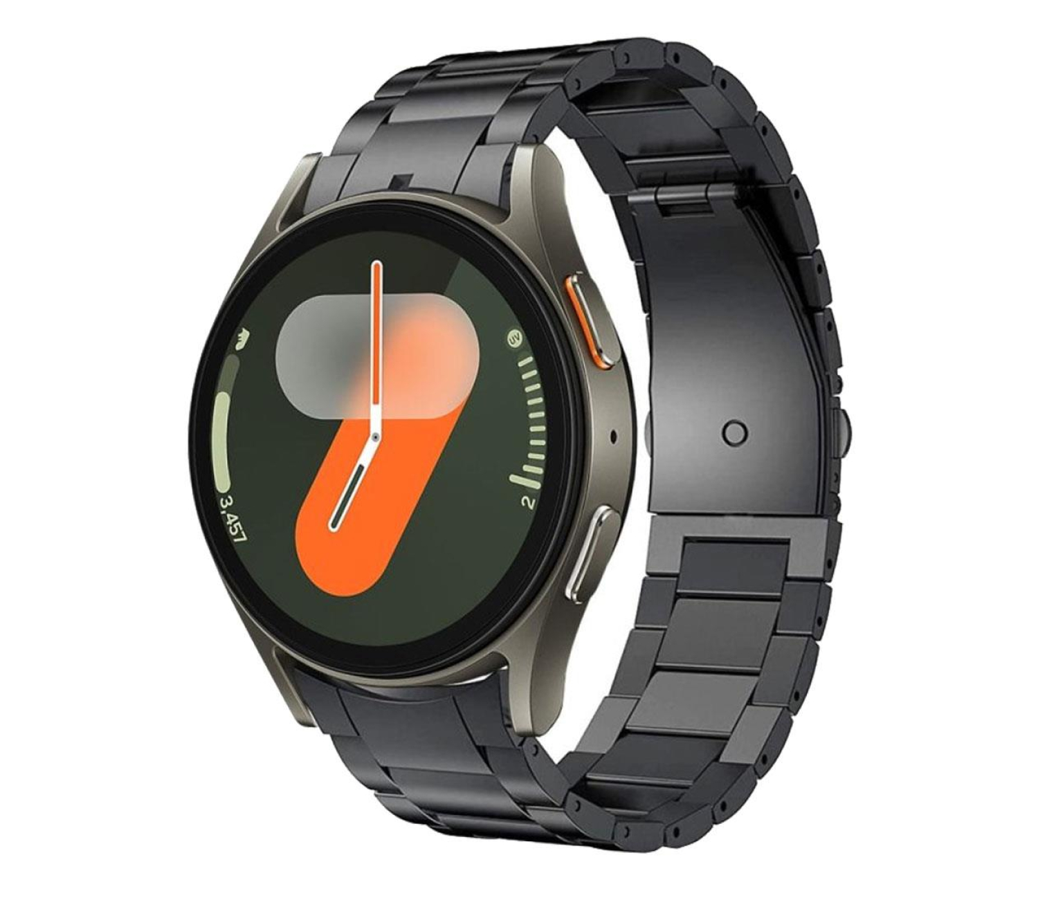 Tech-Protect Stainless do Galaxy Watch 4 / 5 / 5 Pro / 6 / 7 / FE Black