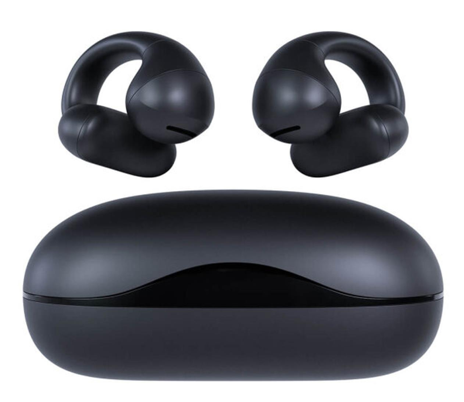 Happy Plugs Clip bezprzewodowe otwarte słuchawki douszne black