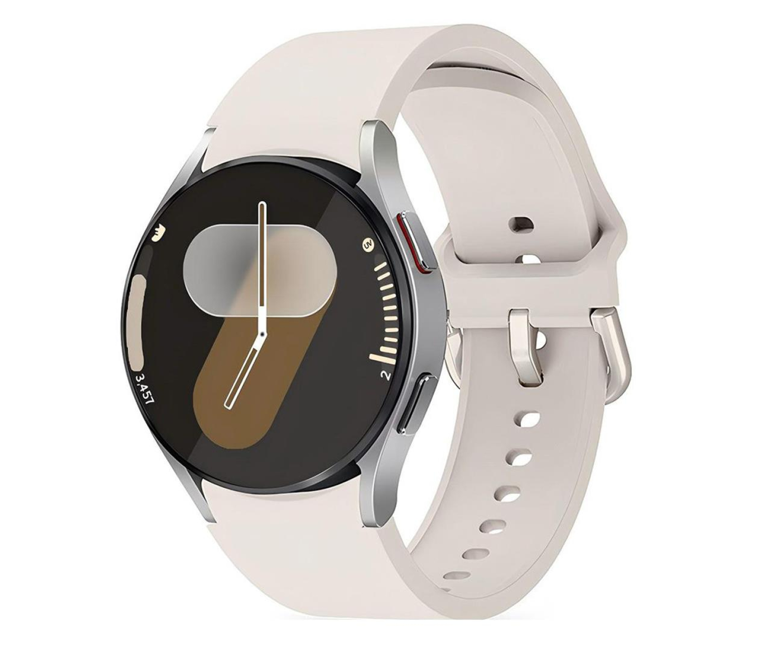 Tech-Protect Silicone do Galaxy Watch 4 / 5 / 5 Pro / 6 / 7 / FE Starligh