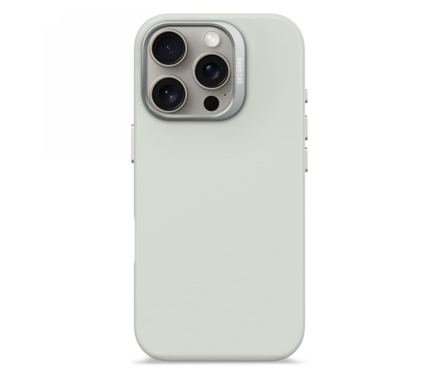 Decoded AntiMicrobial Silicone do iPhone 16 Pro MagSafe stone gray