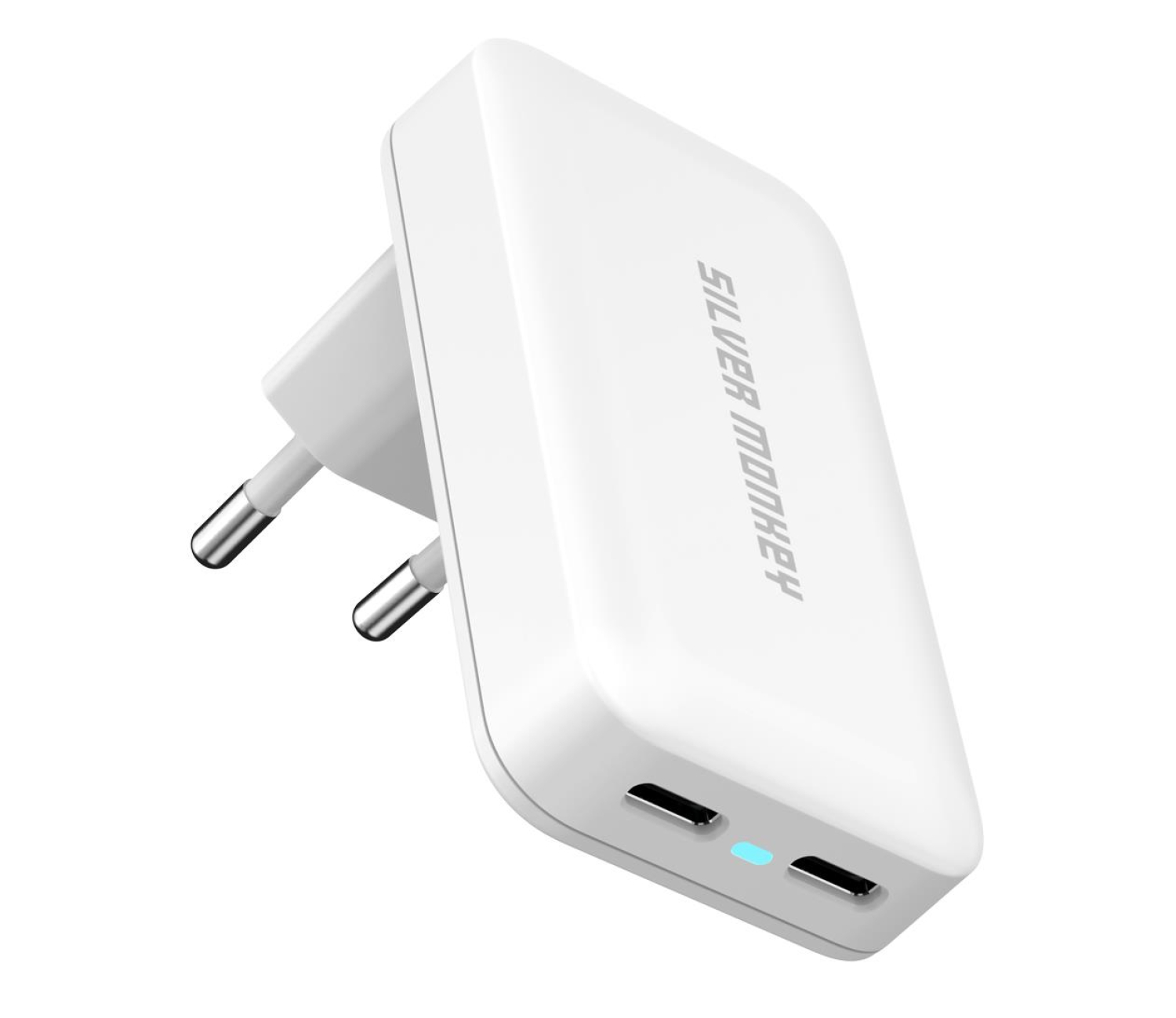 Silver Monkey Płaska ładowarka GaN 45W 2x USB-C