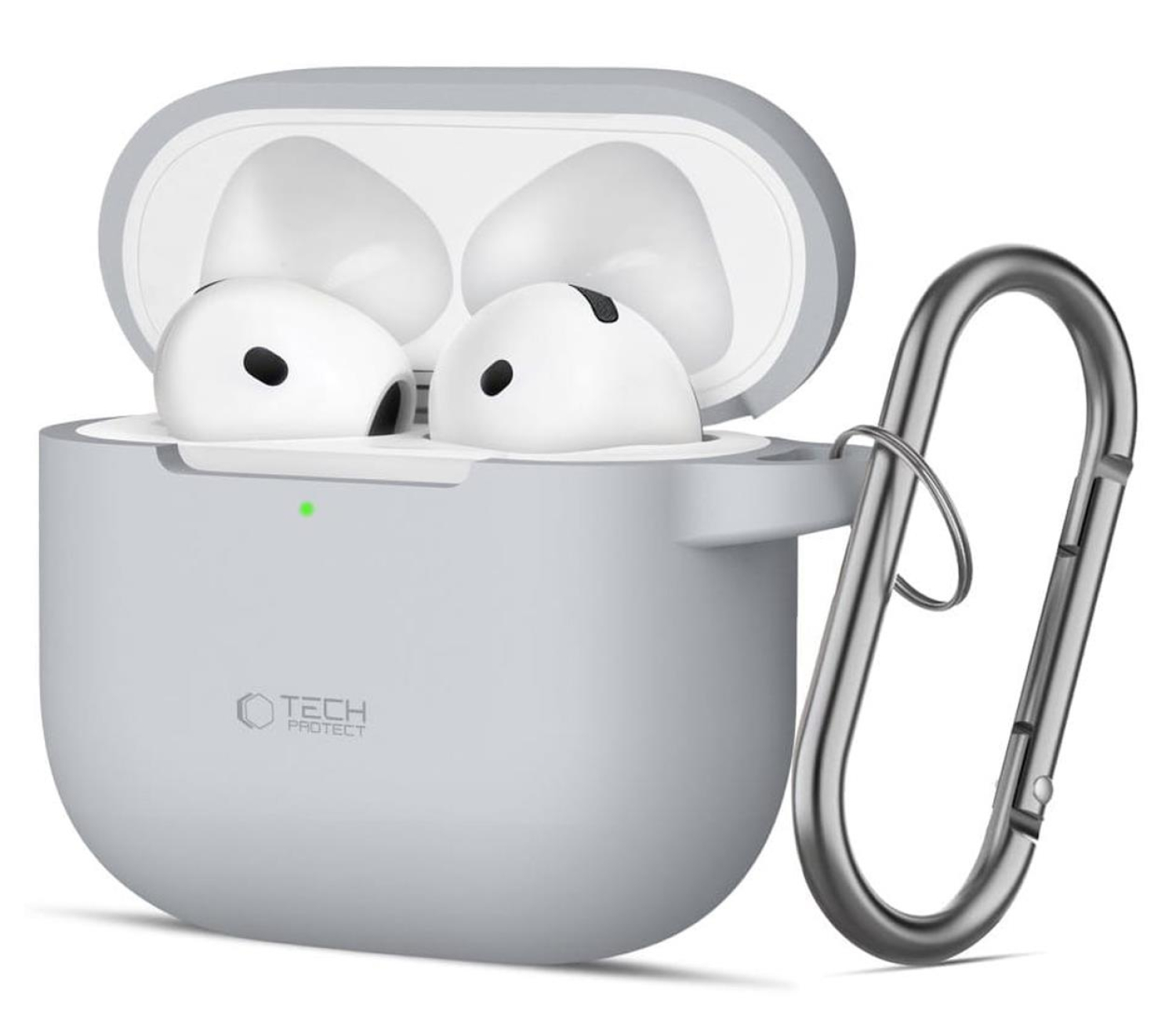 Tech-Protect Silicone Hook do Apple AirPods 4. generacji Crayon Grey