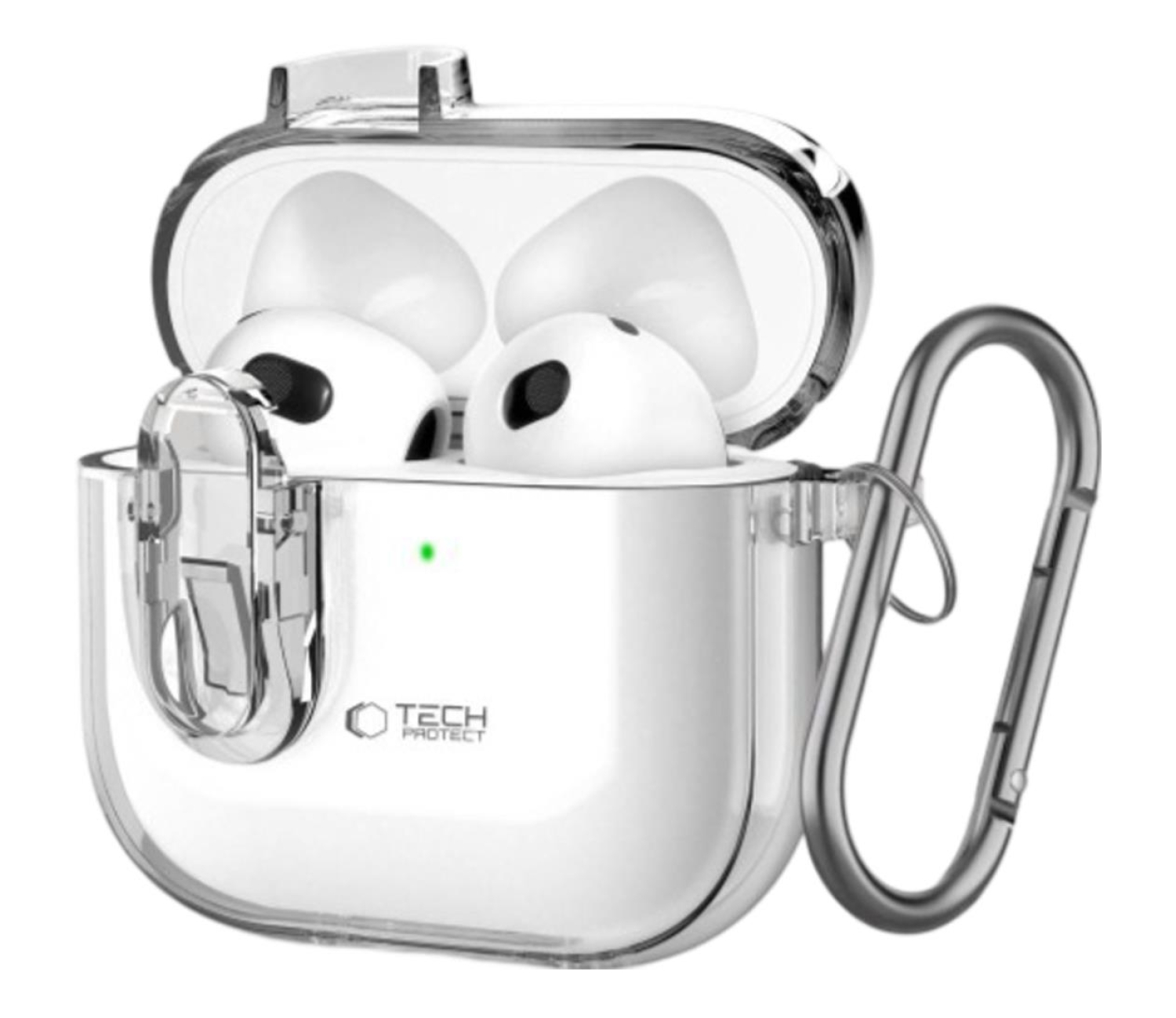 Tech-Protect Slim Hook do Apple AirPods 4. generacji Clear