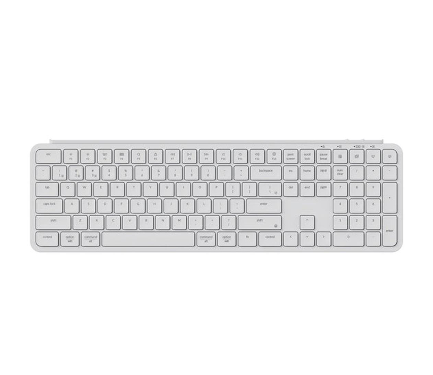 Keychron B6 Pro Ultra Slim Bluetooth FullSize Ivory White