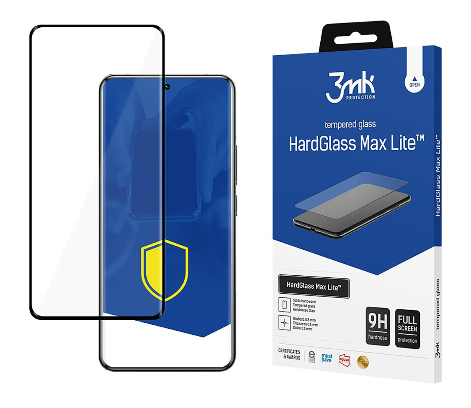 3mk HardGlass Max Lite Black do Xiaomi 14t Pro