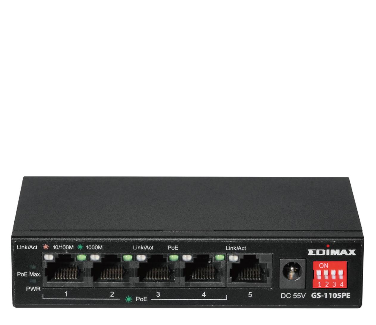 Edimax 5p GS-1105PE (5x10/100/1000Mbit 4xPoE+)