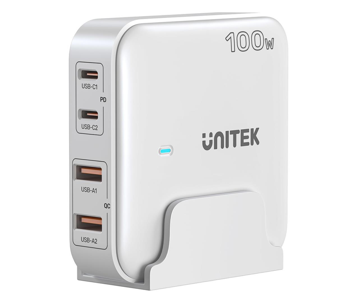Unitek Ładowarka biurkowa GaN 100W 2x USB-A 2x USB-C