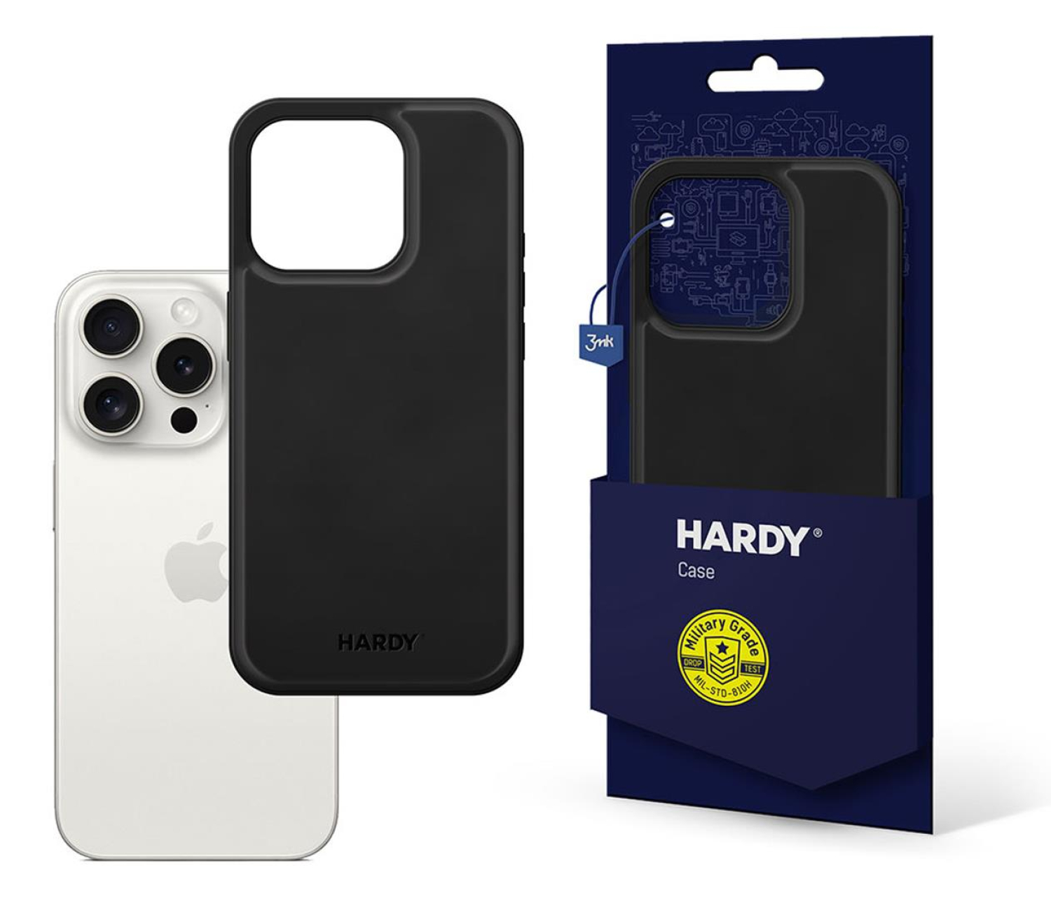 3mk HARDY Silky Leather MagCase do iPhone 15 Pro czarny
