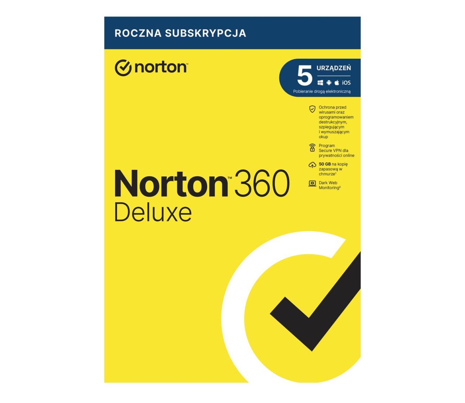 NortonLifeLock 360 Deluxe 5st. (12m.) ESD - wyślemy Ci klucz, gdy dostaniemy płatność