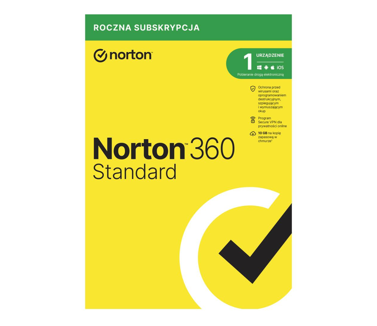 NortonLifeLock 360 Standard 1st. (12m) ESD - wyślemy Ci klucz, gdy dostaniemy płatność