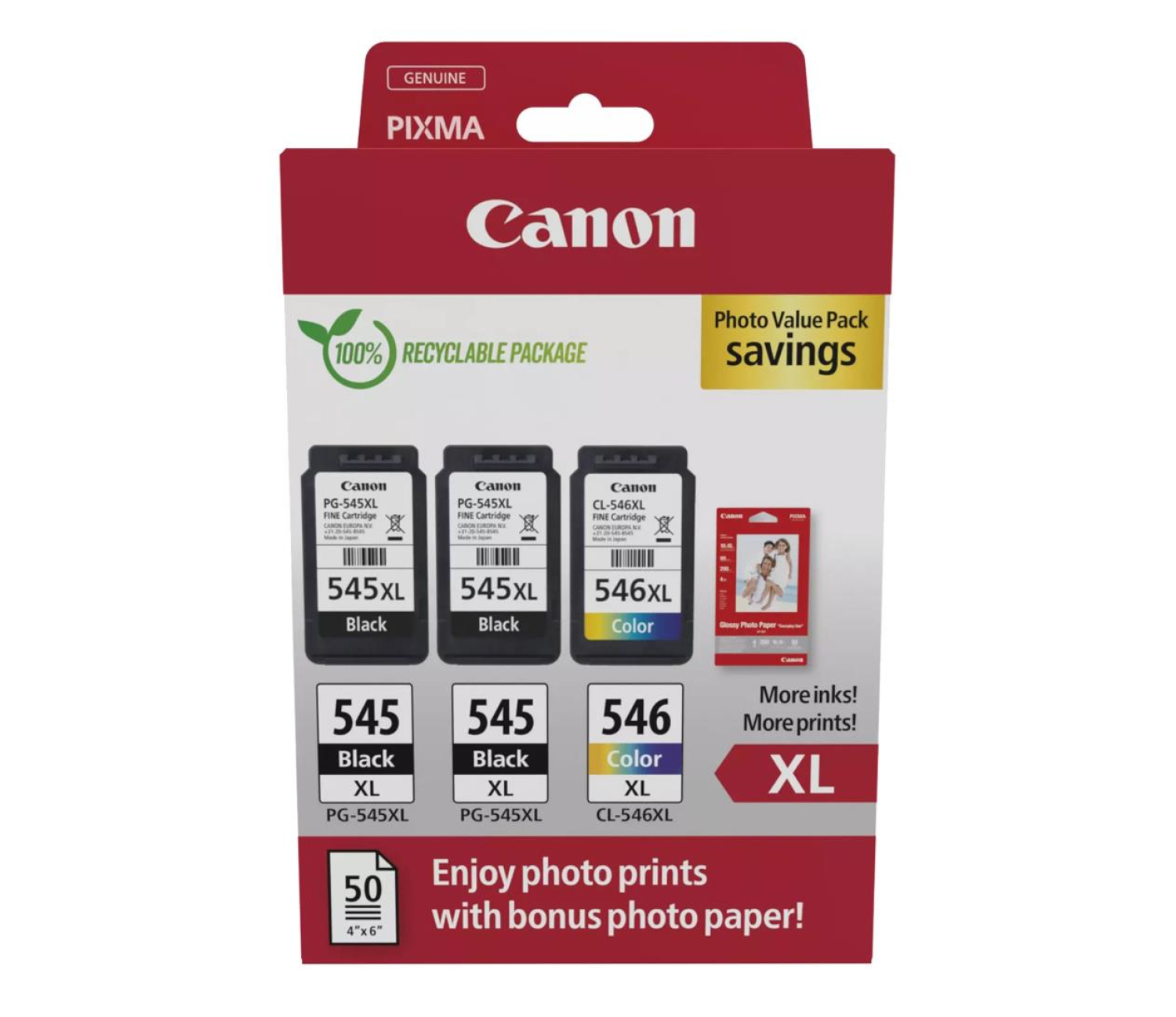 Canon Multipack PG-545XLx2/CL-546XL Photo Value 8286B015