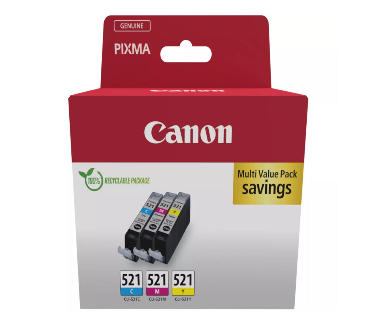 Canon Zestaw 4 tuszów CLI-521 CMY