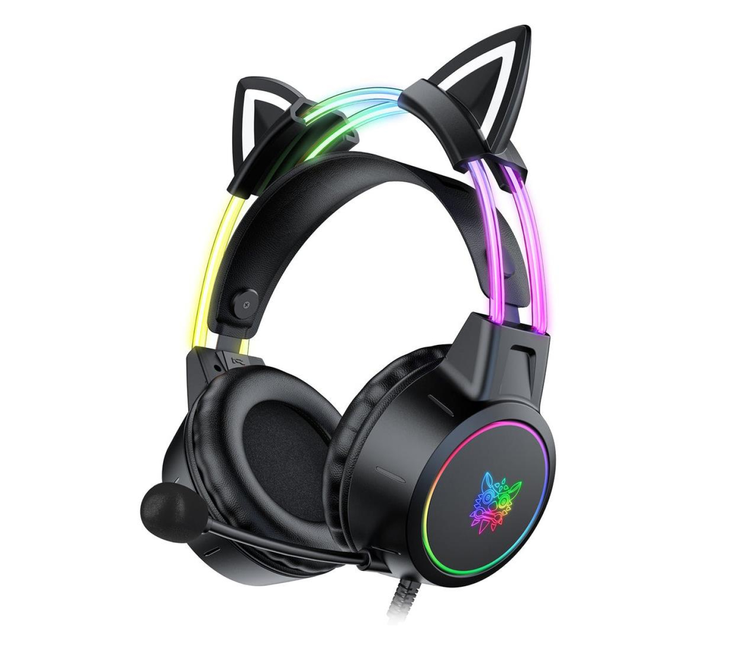 Onikuma X15 PRO Czarne - kocie uszy