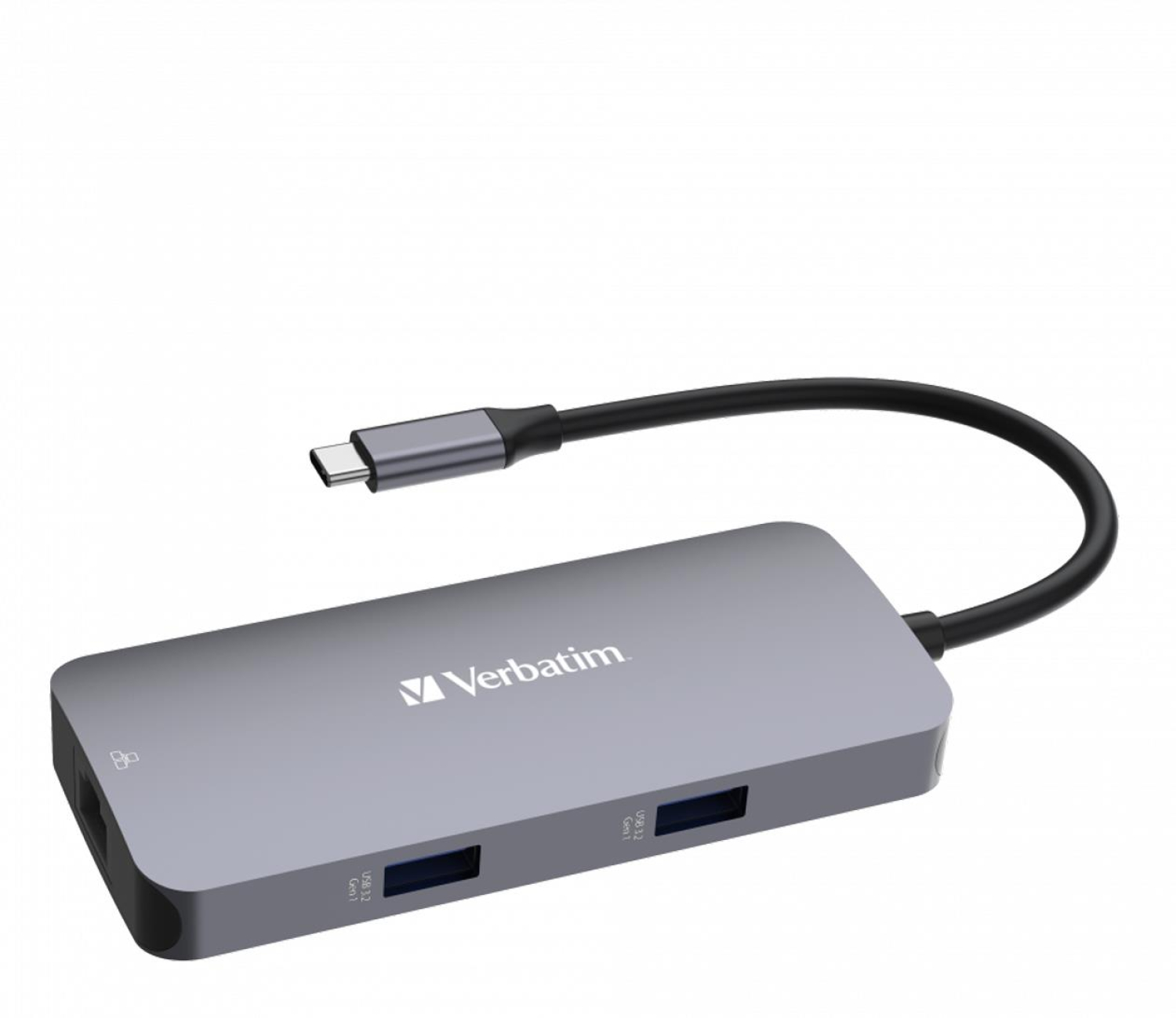 Verbatim USB-C - 2x USB 3.0, USB-C PD, HDMI, RJ45