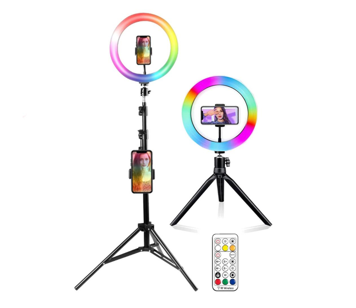 Mozos Lampa pierścieniowa LED 26cm RGB