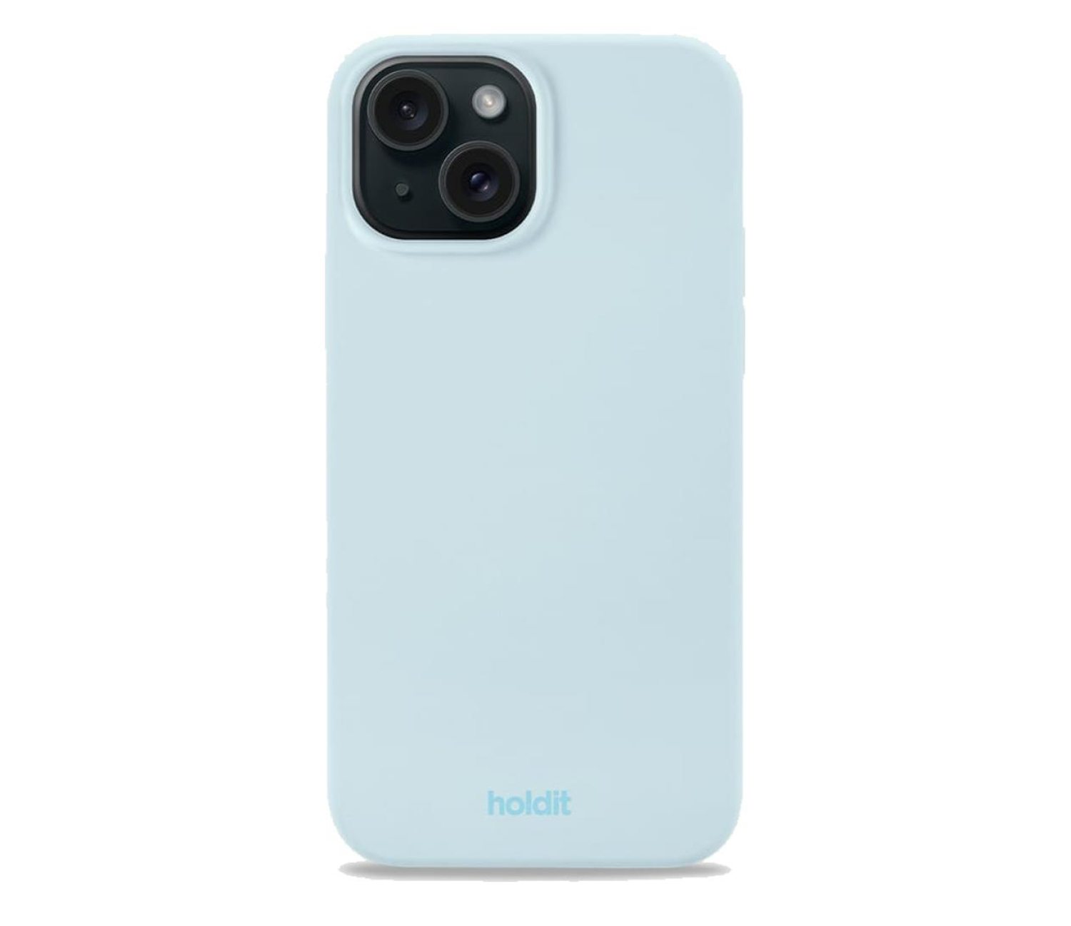 Holdit Silicone Case iPhone 15 Mineral Blue