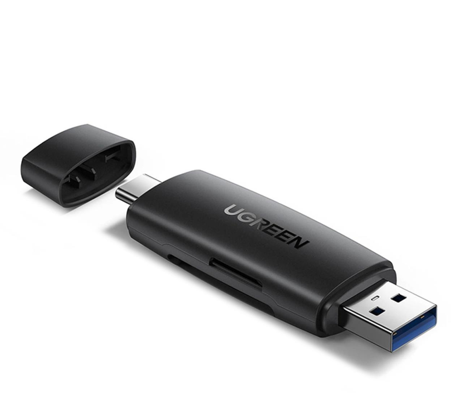 UGREEN Czytnik kart SD micro SD USB-A USB-C