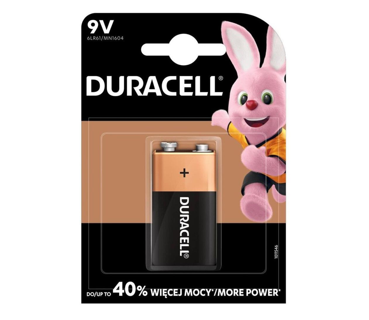 Duracell Bateria 6LR61 9V blister