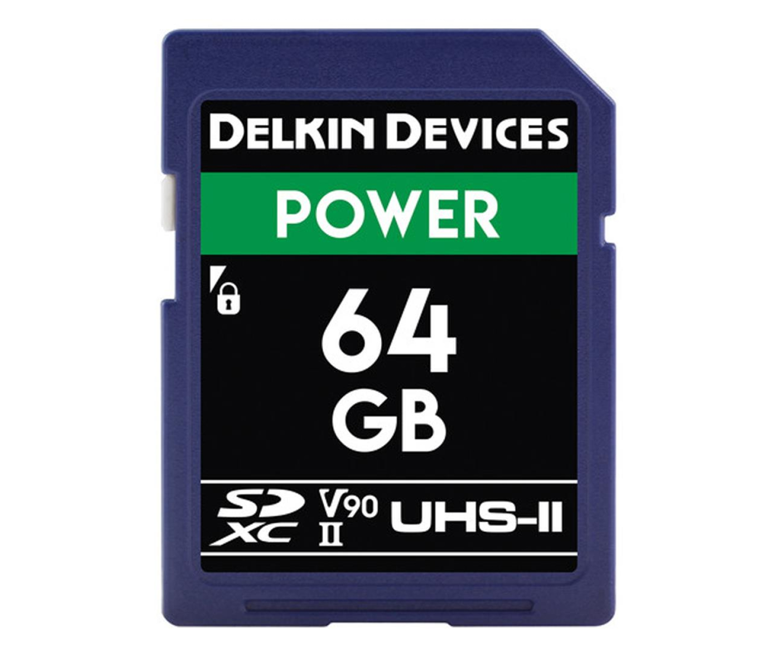 Delkin Devices 64GB SDXC Power 2000X UHS-II U3 (V90)