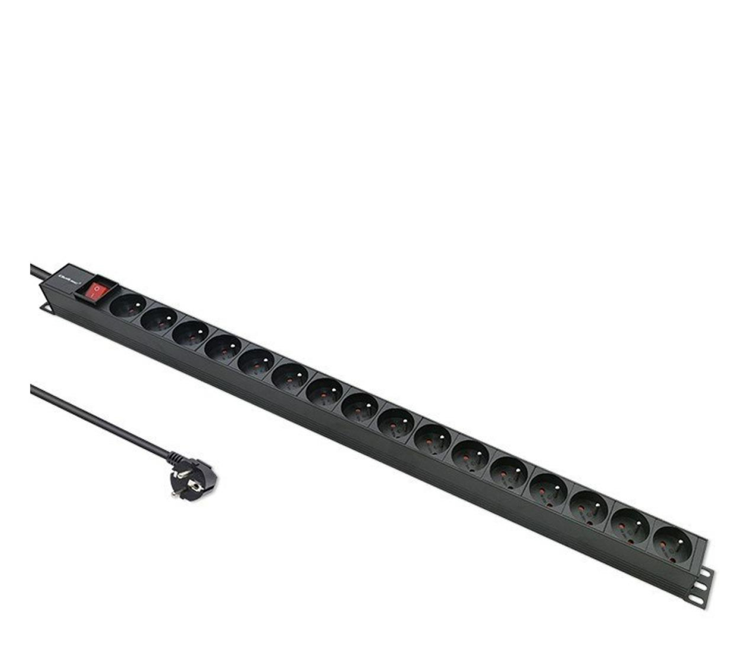 Qoltec Aluminiowa Listwa zasilająca PDU do RACK 16A 16xFR Pionowa