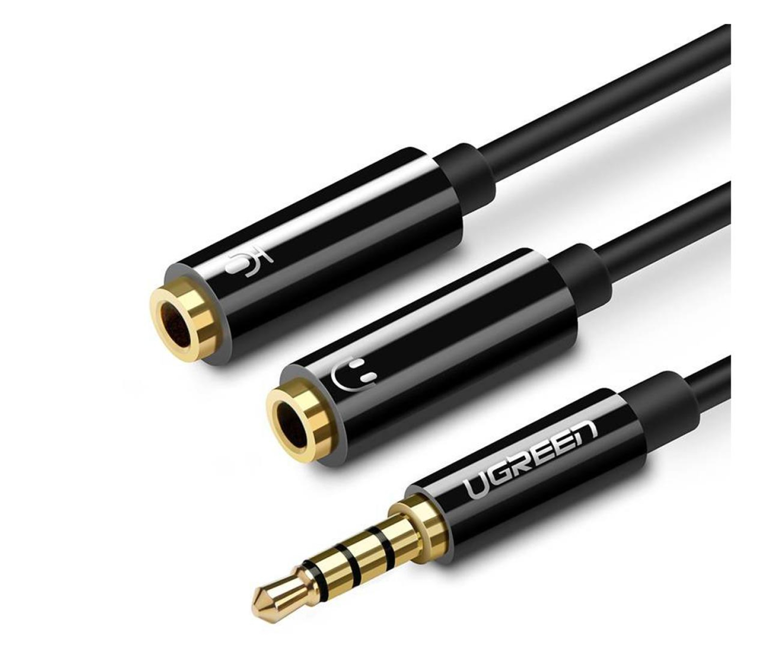 UGREEN Rozdzielacz audio AUX mini jack do słuchawki + mikrofon 20cm